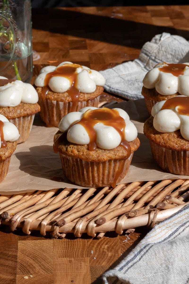 Small Batch Carrot Cake Cupcakes