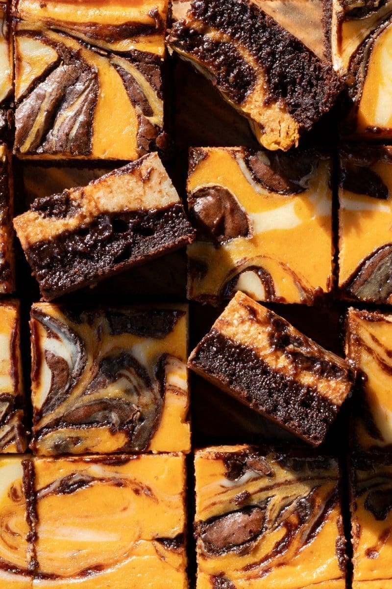 Pumpkin Cheesecake Brownies