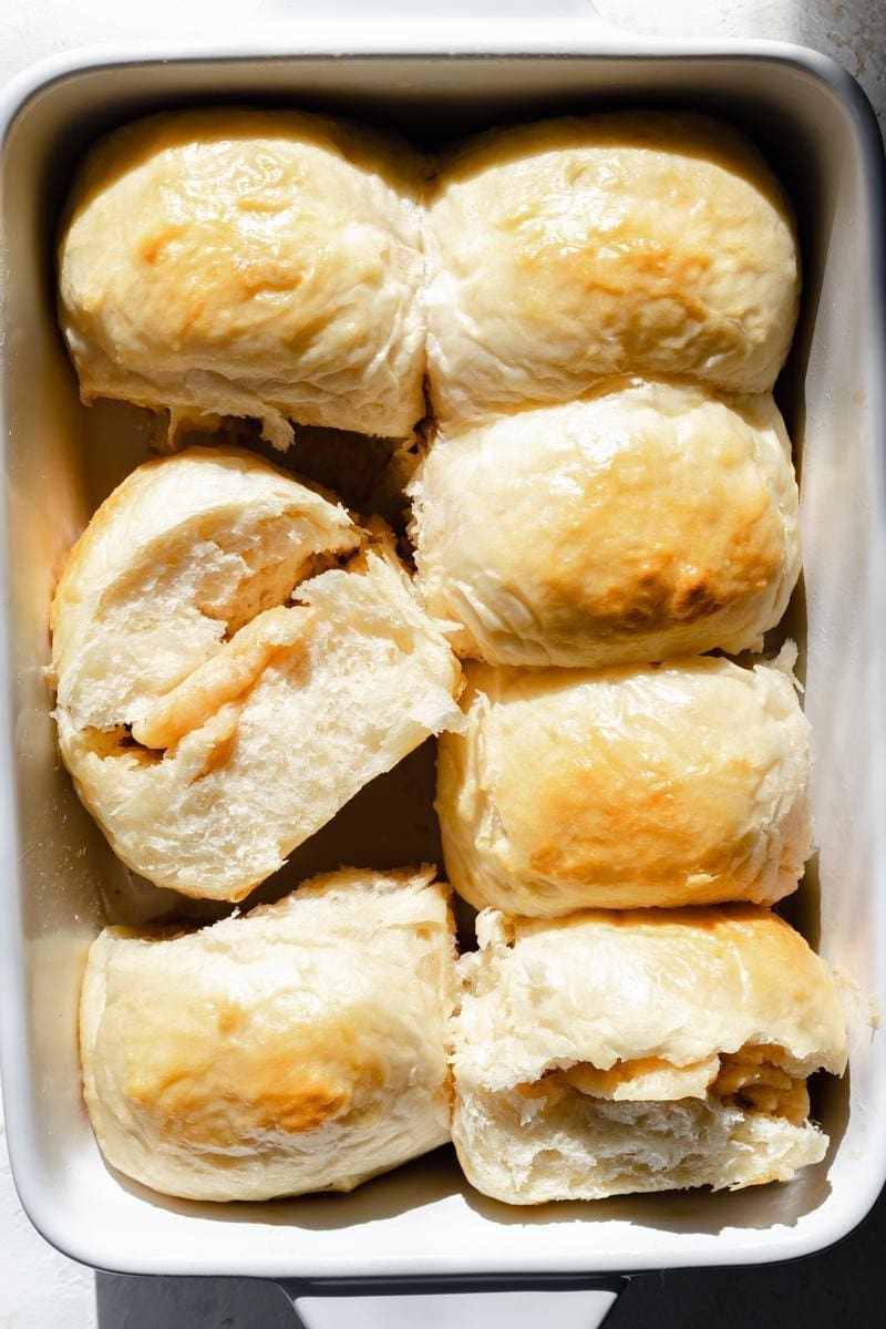 Overnight Milk Bread Dinner Rolls