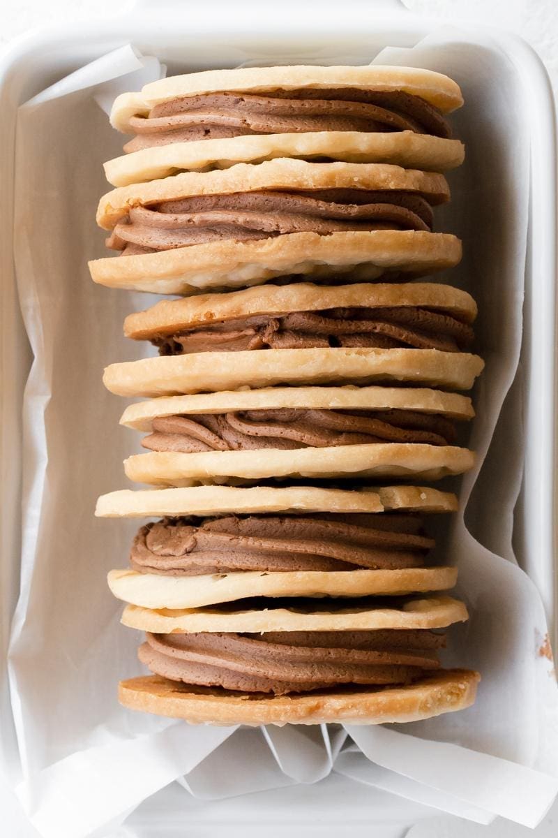 Espresso Ganache Sandwich Cookies