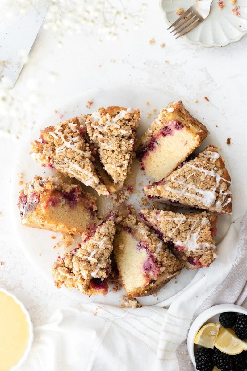 Lemon Blackberry Crumb Cake