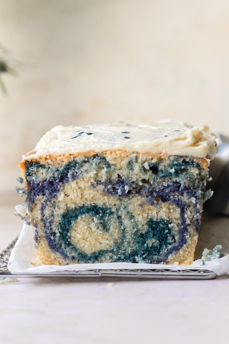 Magic Butterfly Pea Flower Loaf Cake
