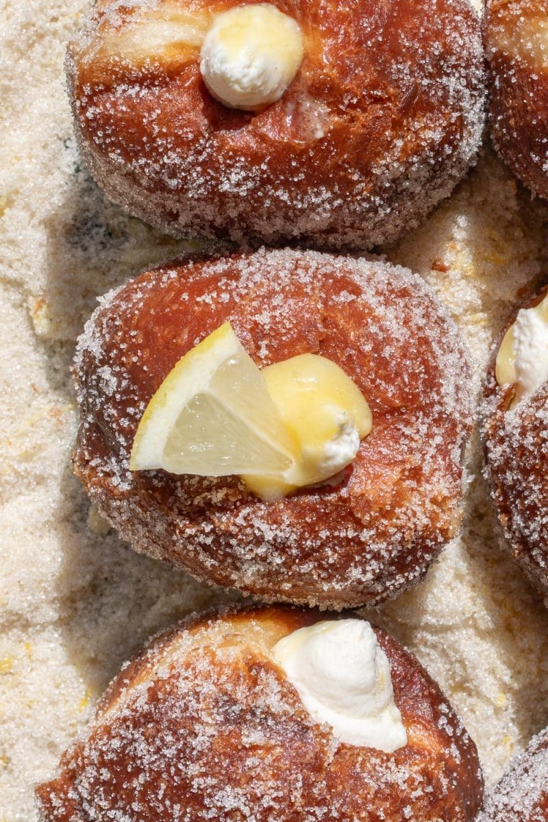 Lemon Brioche Donuts