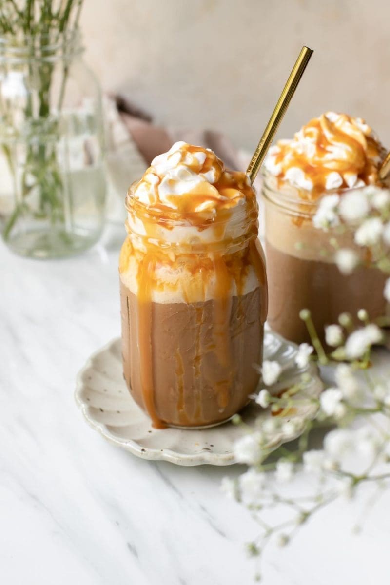 Homemade Salted Caramel Frappuccino