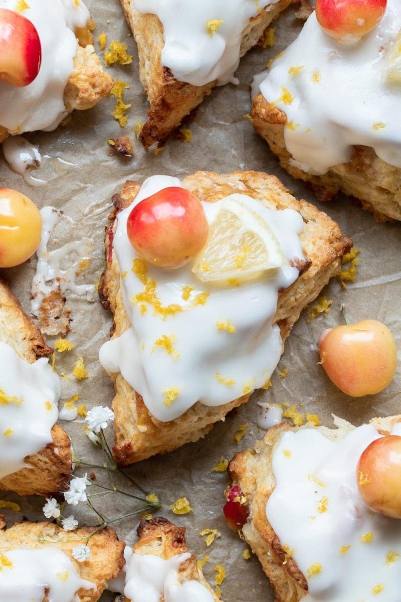 Cherry Lemon Scones