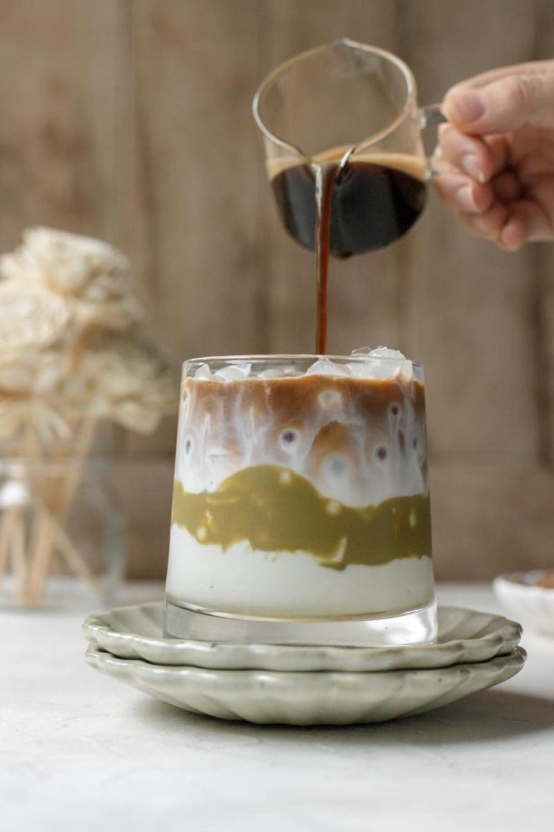 Iced White Chocolate Pistachio Latte