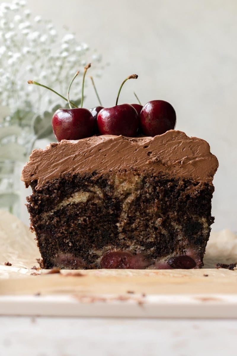 Chocolate Cherry Marbled Loaf