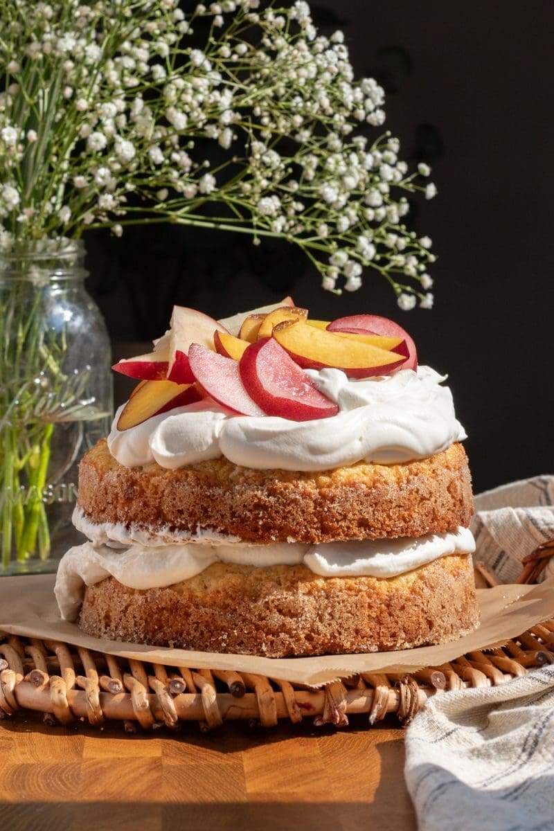 Peach Shortcake Cake