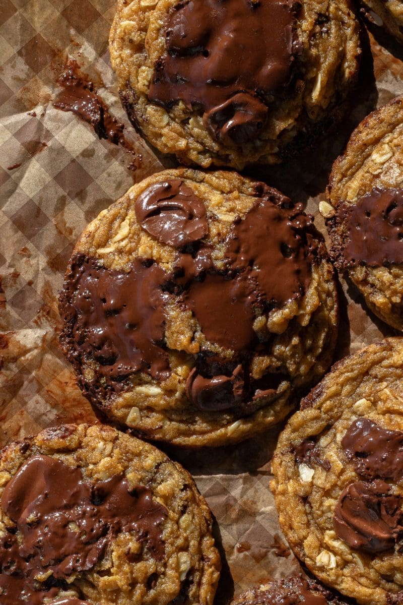 Pumpkin Oatmeal Chocolate Chip Cookies