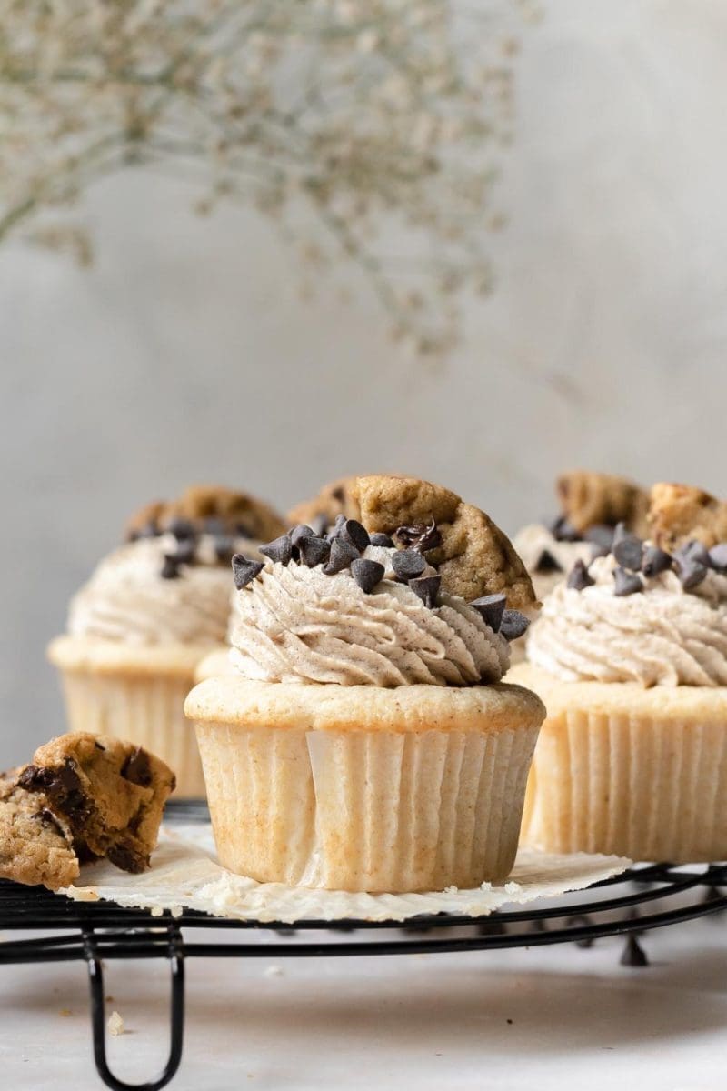 Small Batch Cookie Dough Cupcakes