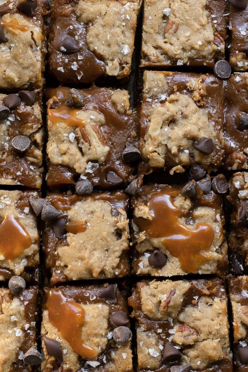 Pumpkin Spice Caramel Cookie Bars