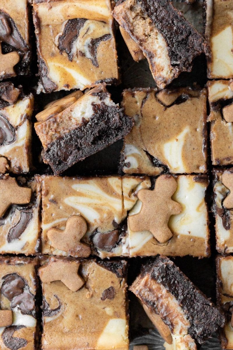 Gingerbread Cheesecake Brownies