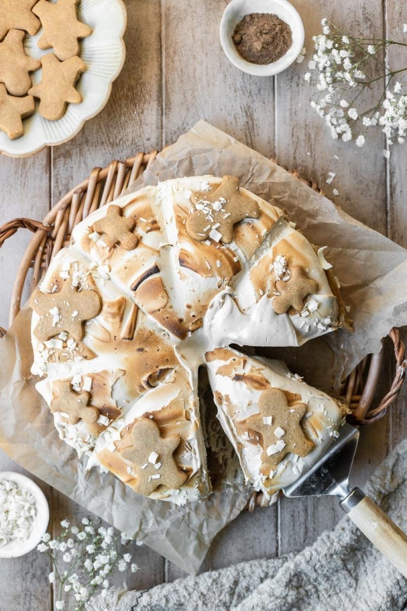 Gingerbread White Chocolate Mocha Cheesecake