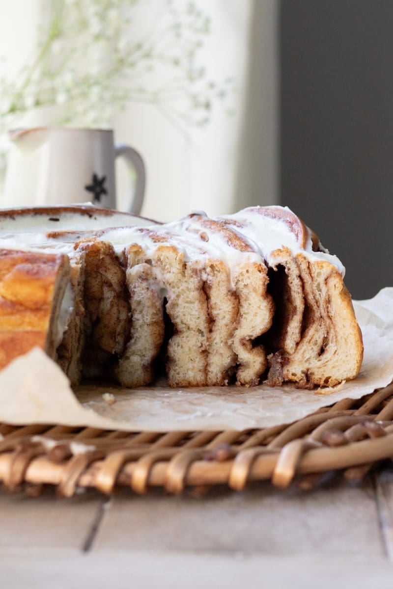 Giant Cinnamon Roll Cake