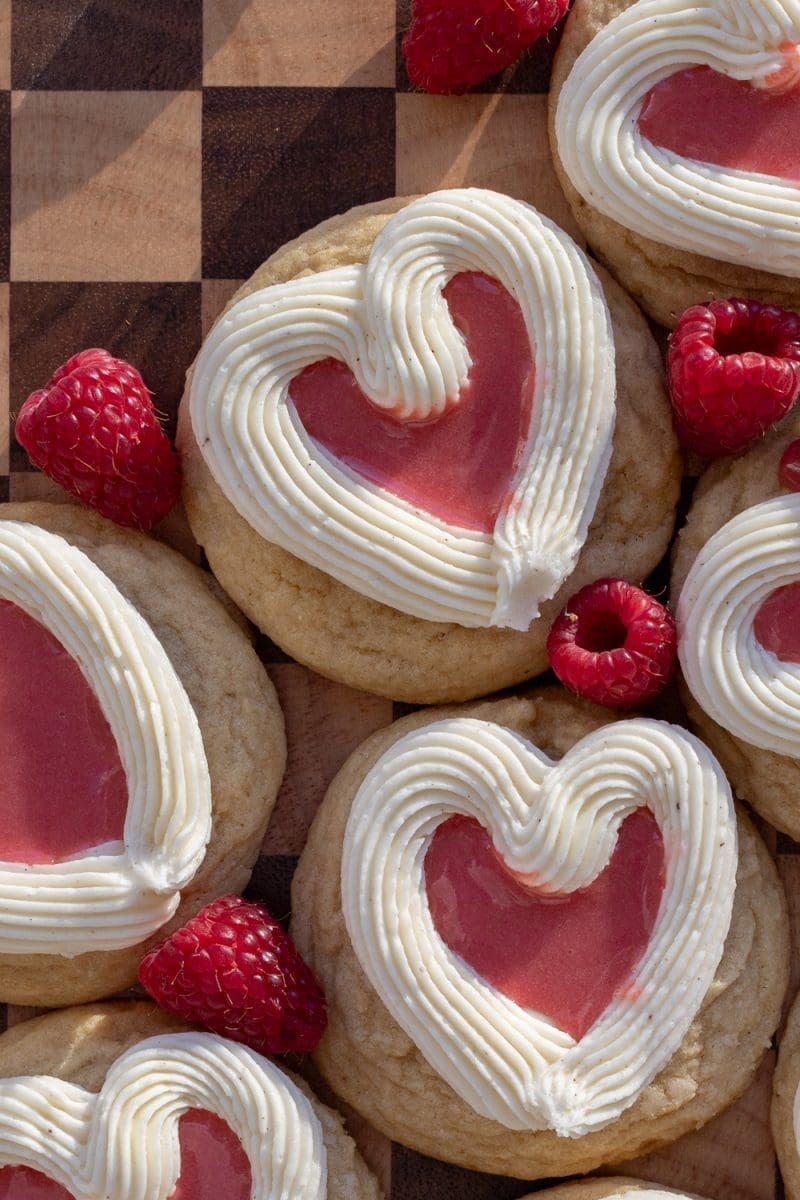 Raspberry Curd Sugar Cookies