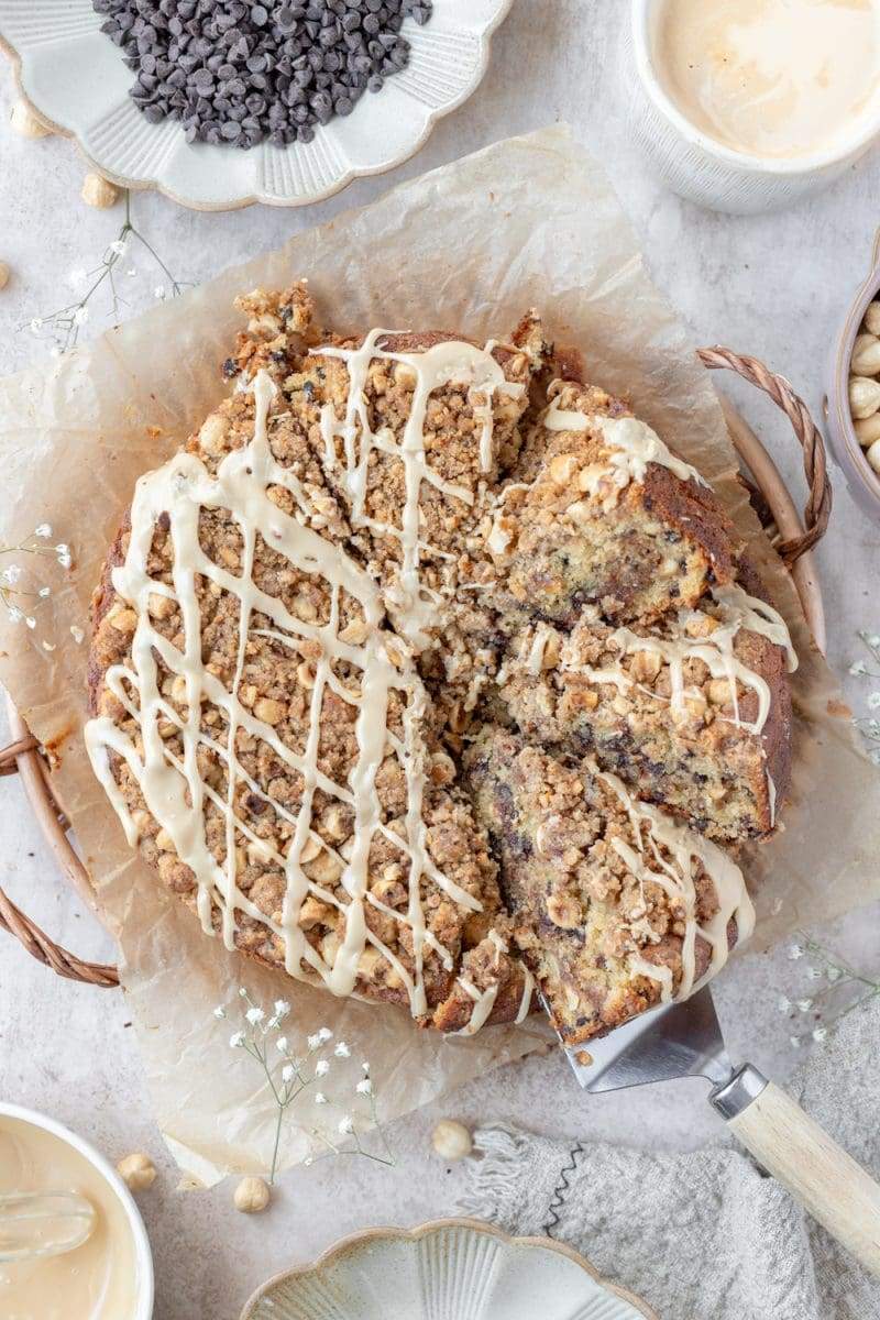 Hazelnut Chocolate Chip Coffee Cake