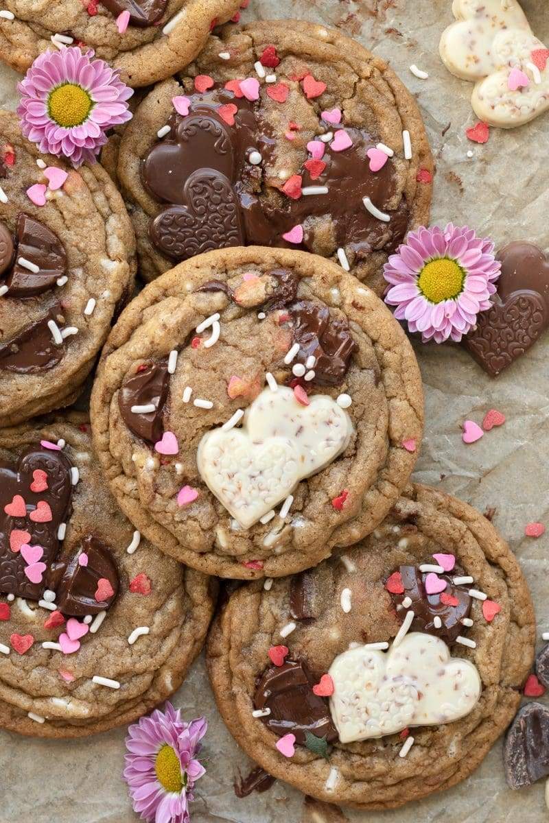 Valentine’s Day Chocolate Chip Cookies