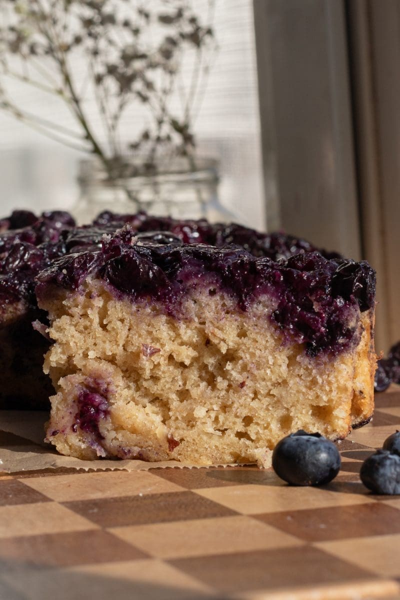 Banana Blueberry Upside Down Cake