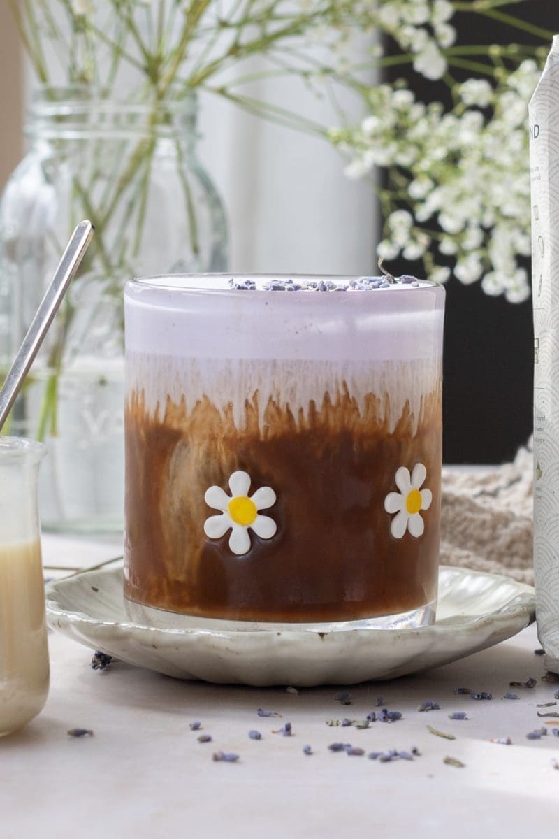 White Chocolate Lavender Iced Coffee