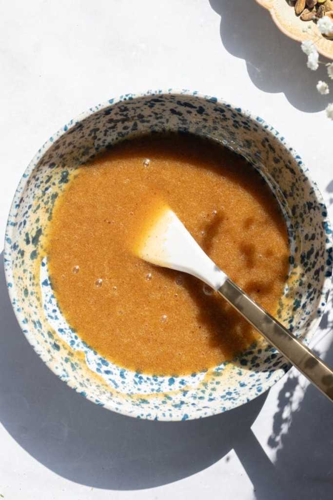 The dough after adding in the egg and vanilla.