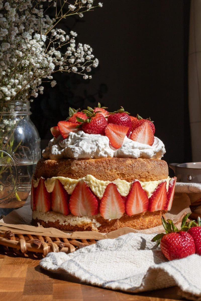 Strawberries and Cream Cake
