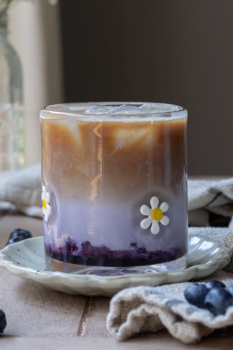 Iced Blueberry Latte