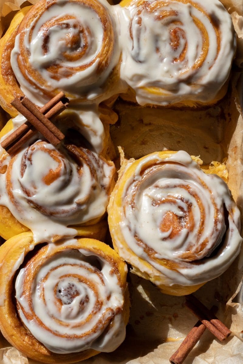 Small Batch Pumpkin Cinnamon Rolls