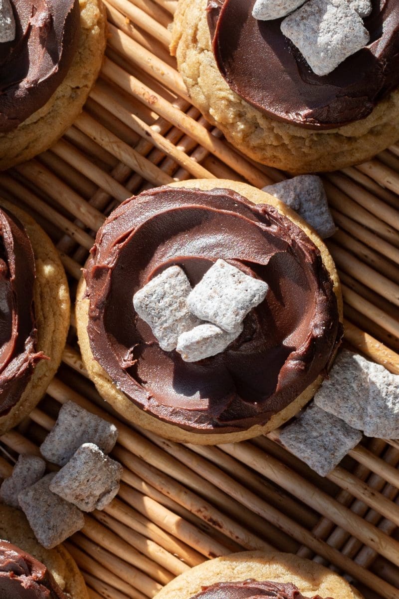 Close up of the muddy buddy cookies