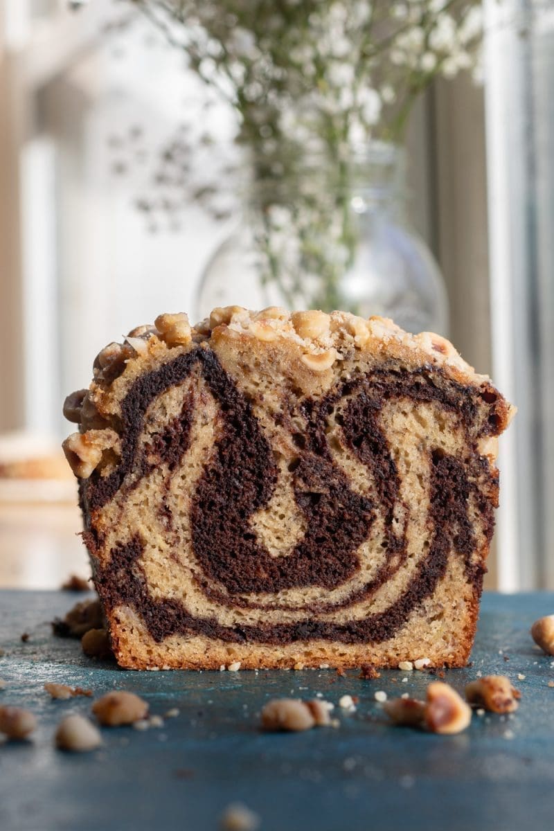 Chocolate Marbled Banana Bread