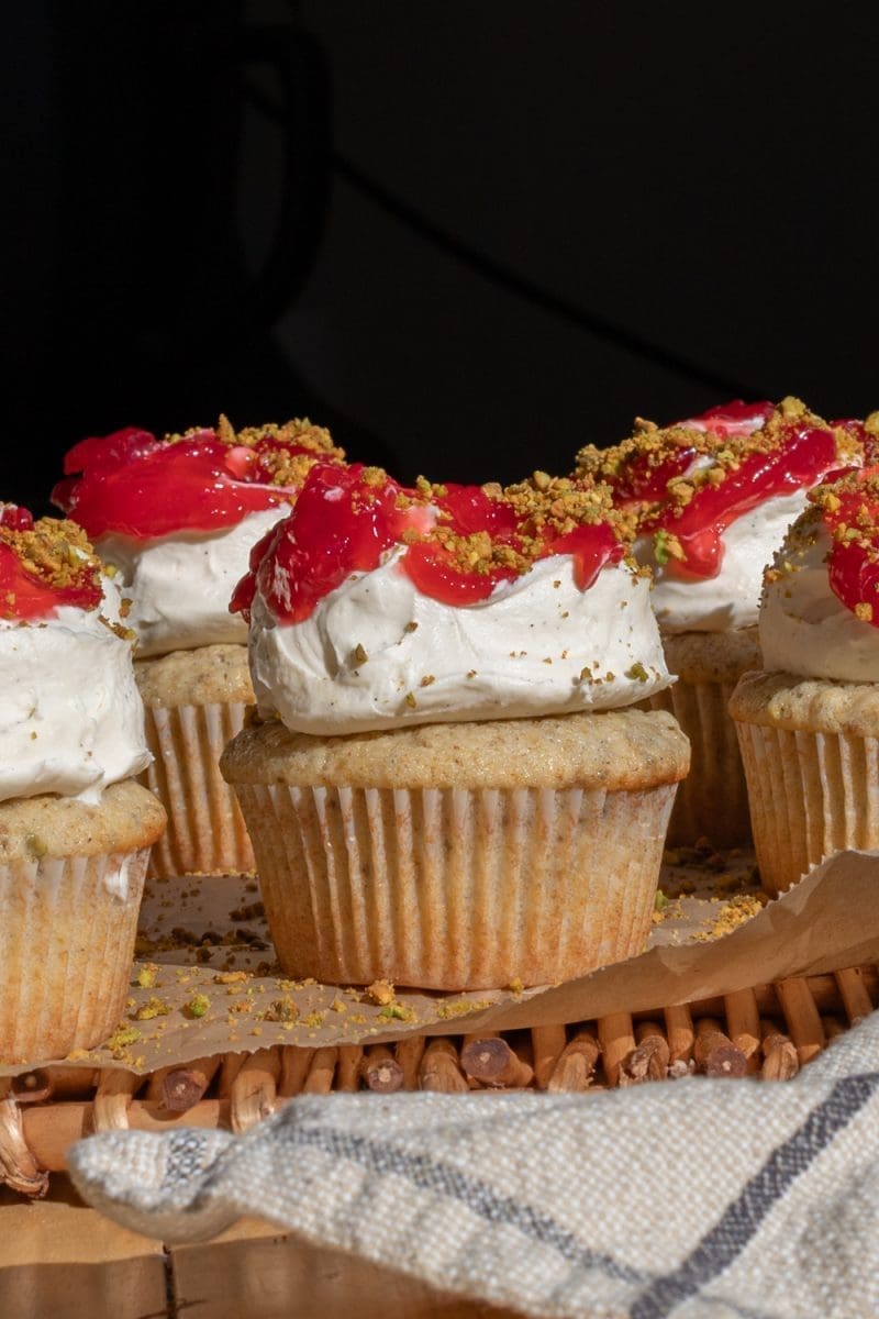 Small Batch Pistachio Cupcakes