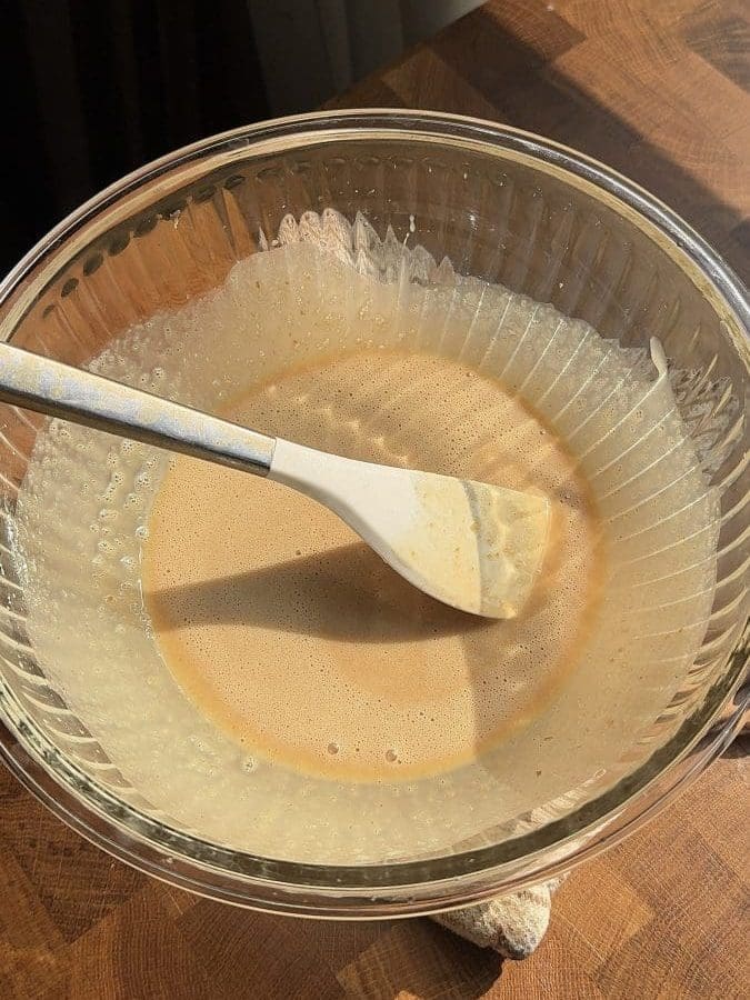 Brown butter and peanut butter mixed together.