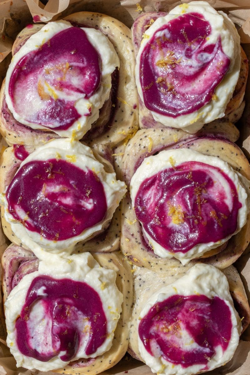 Blueberry Lemon Poppy Seed Rolls