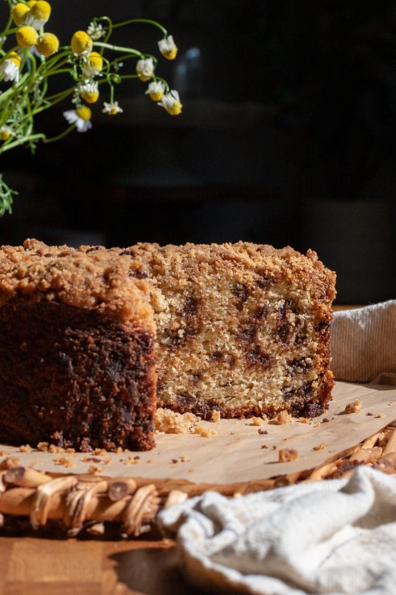 Banana Chocolate Chip Crumb Cake