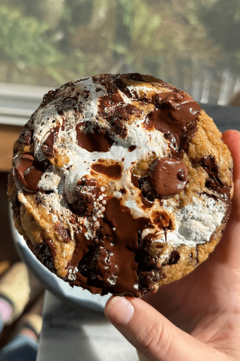Single Serve Pumpkin Chocolate Chip Cookie