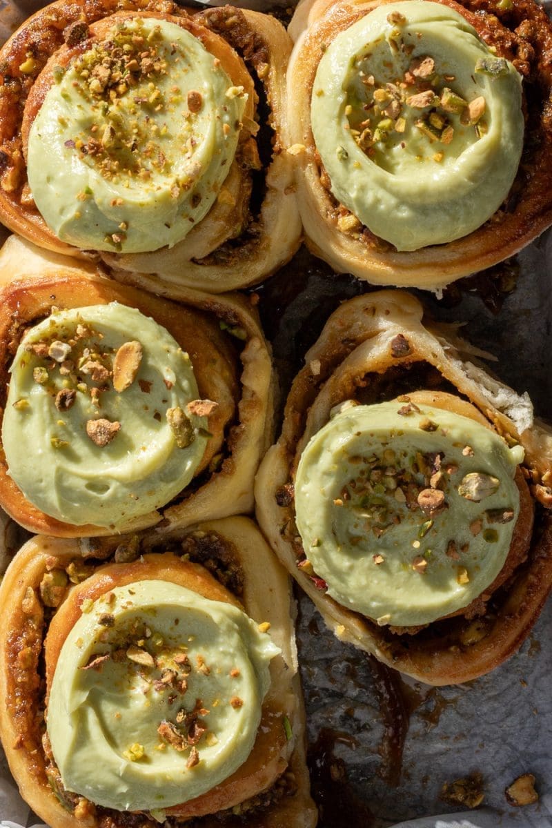 Small Batch Pistachio Cinnamon Rolls